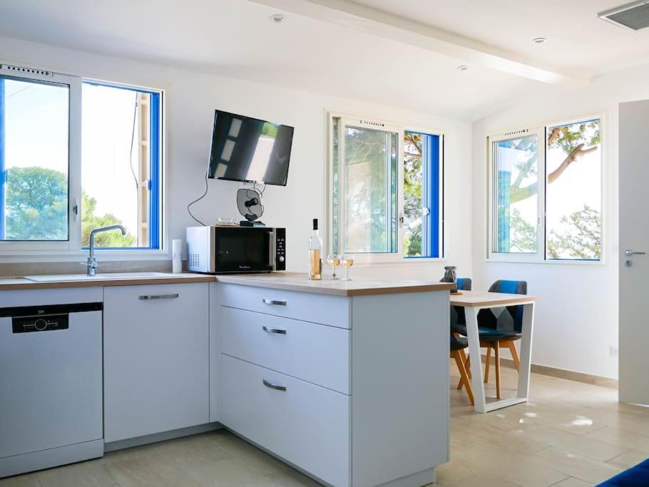 Maisonnette Avec Vue Sur La Mer Exceptionnelle Carqueiranne Eksteriør billede