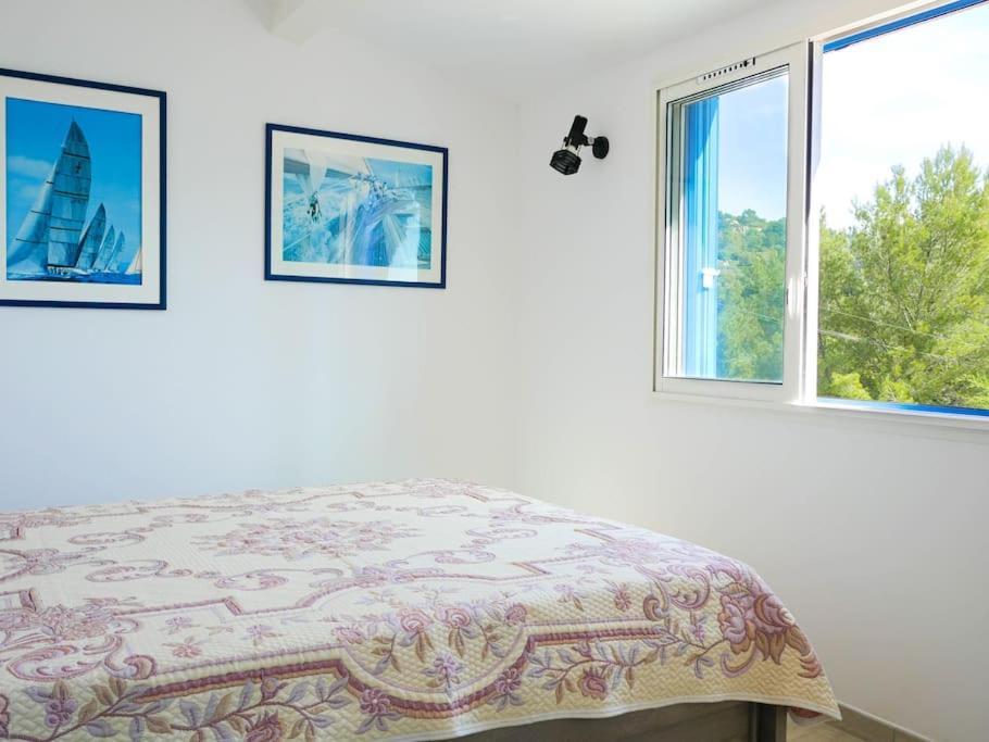 Maisonnette Avec Vue Sur La Mer Exceptionnelle Carqueiranne Eksteriør billede